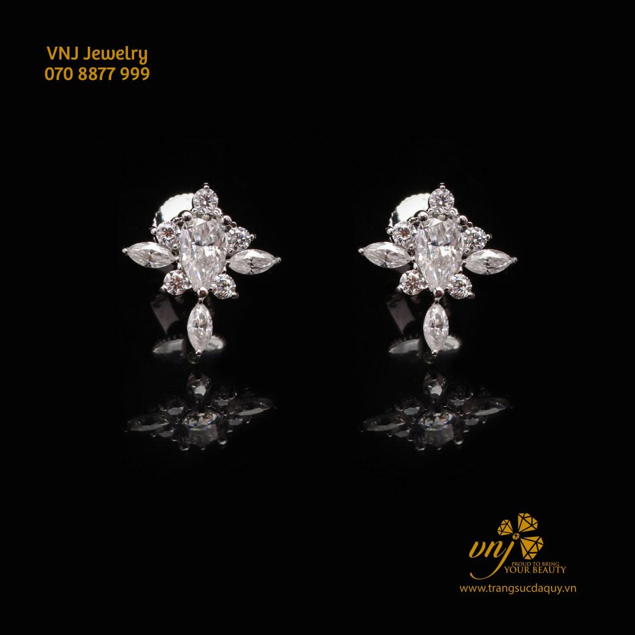 Bông Tai Moissanite Btms11