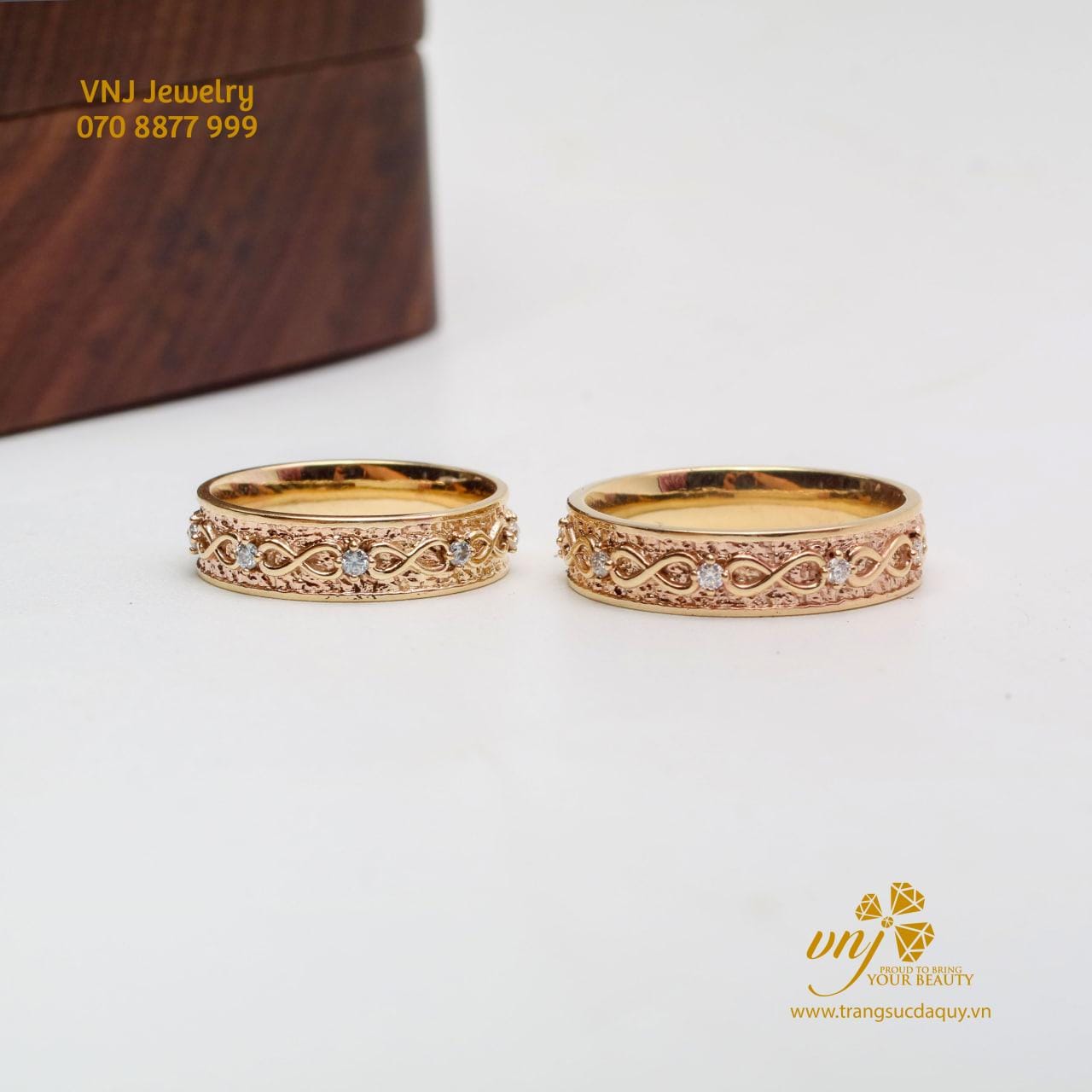 Nhẫn Cưới Infinity Love NC78 - Biểu Tượng Tình Yêu Vĩnh Cửu và Sang Trọng