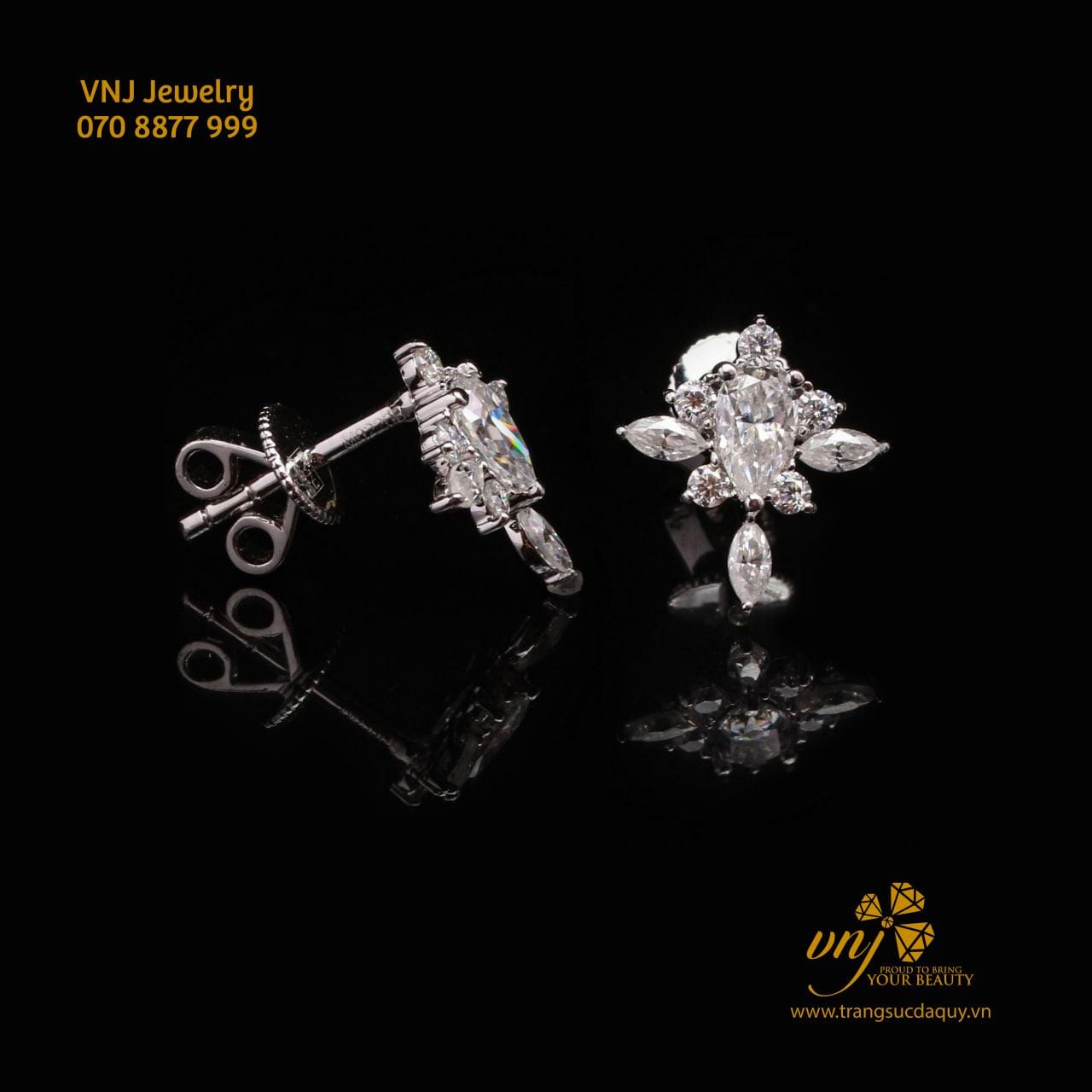 Bông Tai Moissanite Btms11