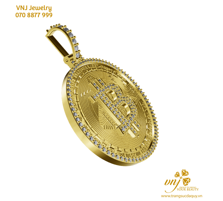 Mặt Dây Chuyền Bitcoin BTC DC14