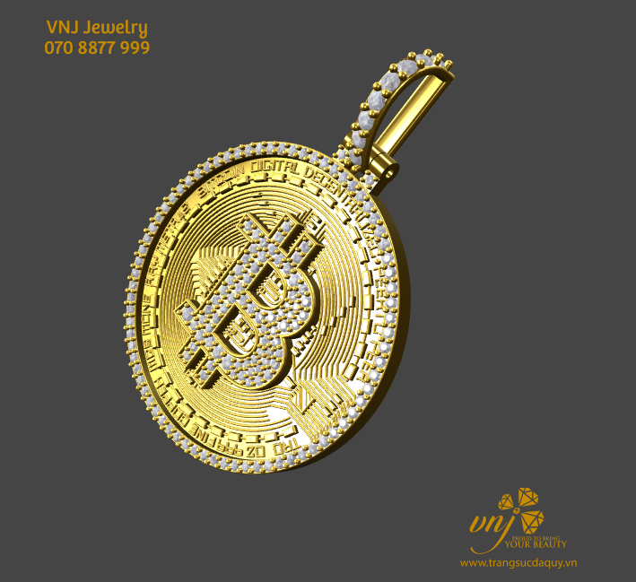 Mặt Dây Chuyền Bitcoin BTC DC14