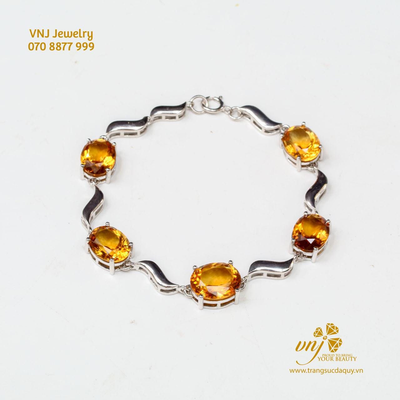 Lắc Tay Đá Citrine Thiên Nhiên Ltqv2 (2)