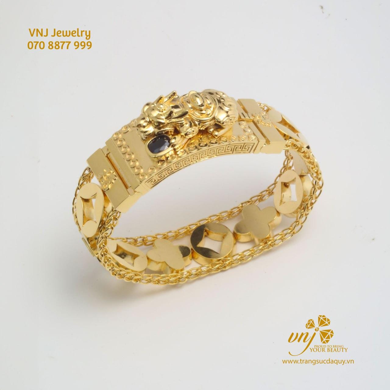 Lắc Tay Rồng Vàng Sapphire (2)