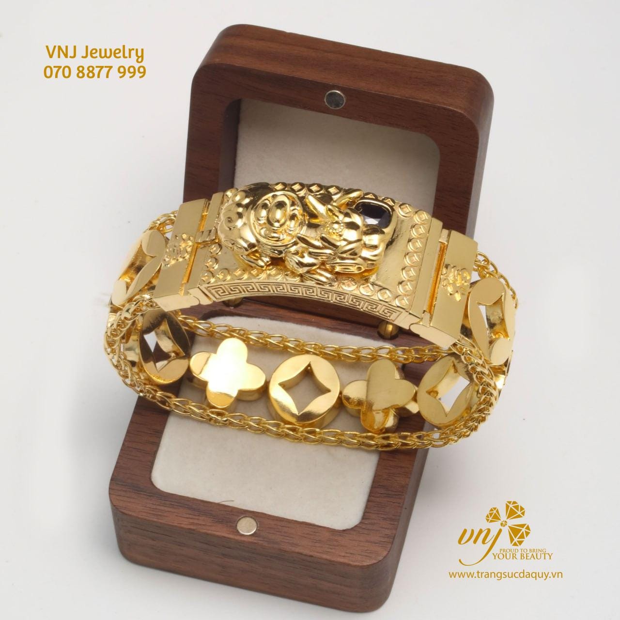 Lắc Tay Rồng Vàng Sapphire (3)