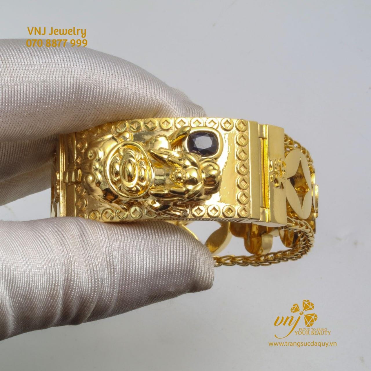 Lắc Tay Rồng Vàng Sapphire (5)