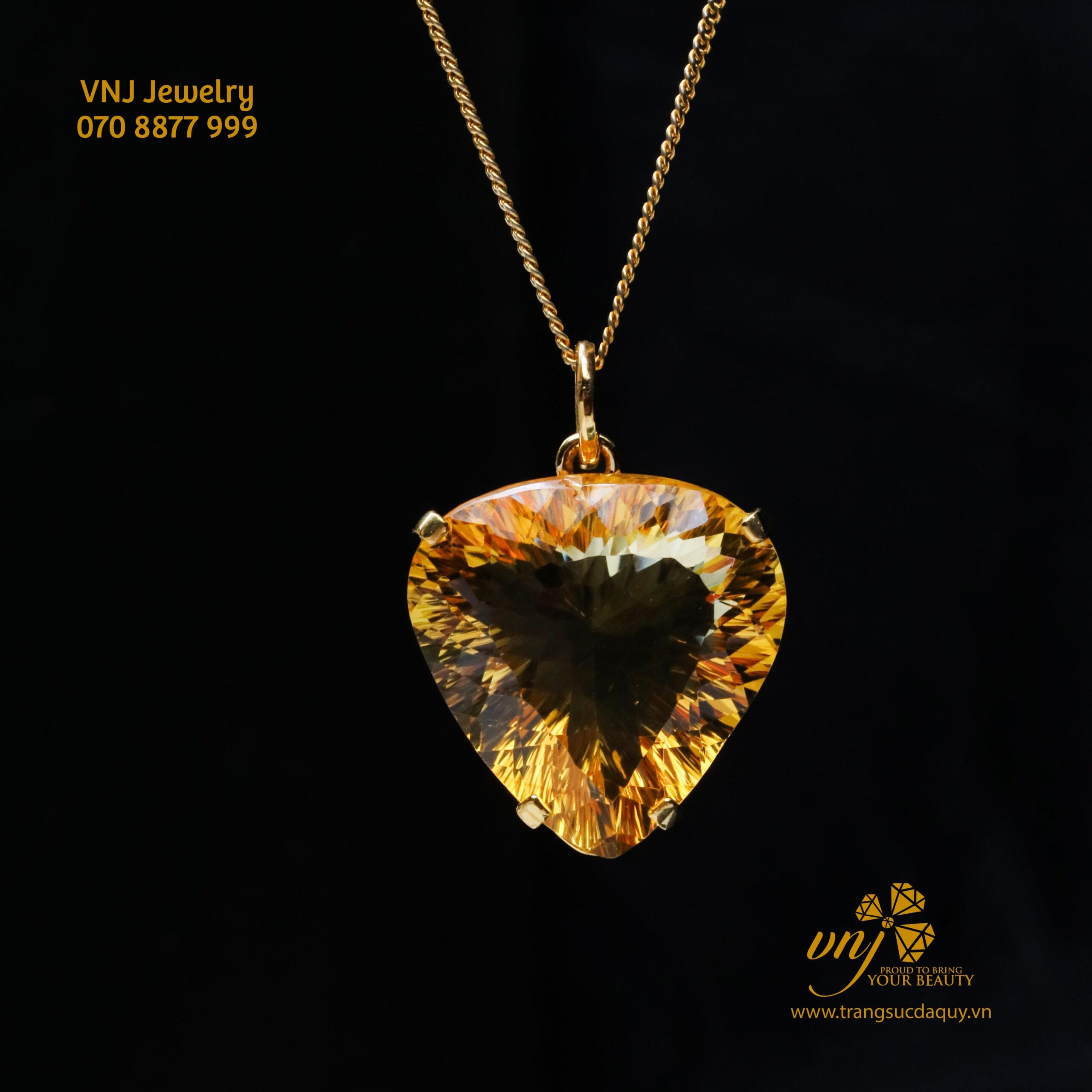 Mặt Dây Chuyền Citrine