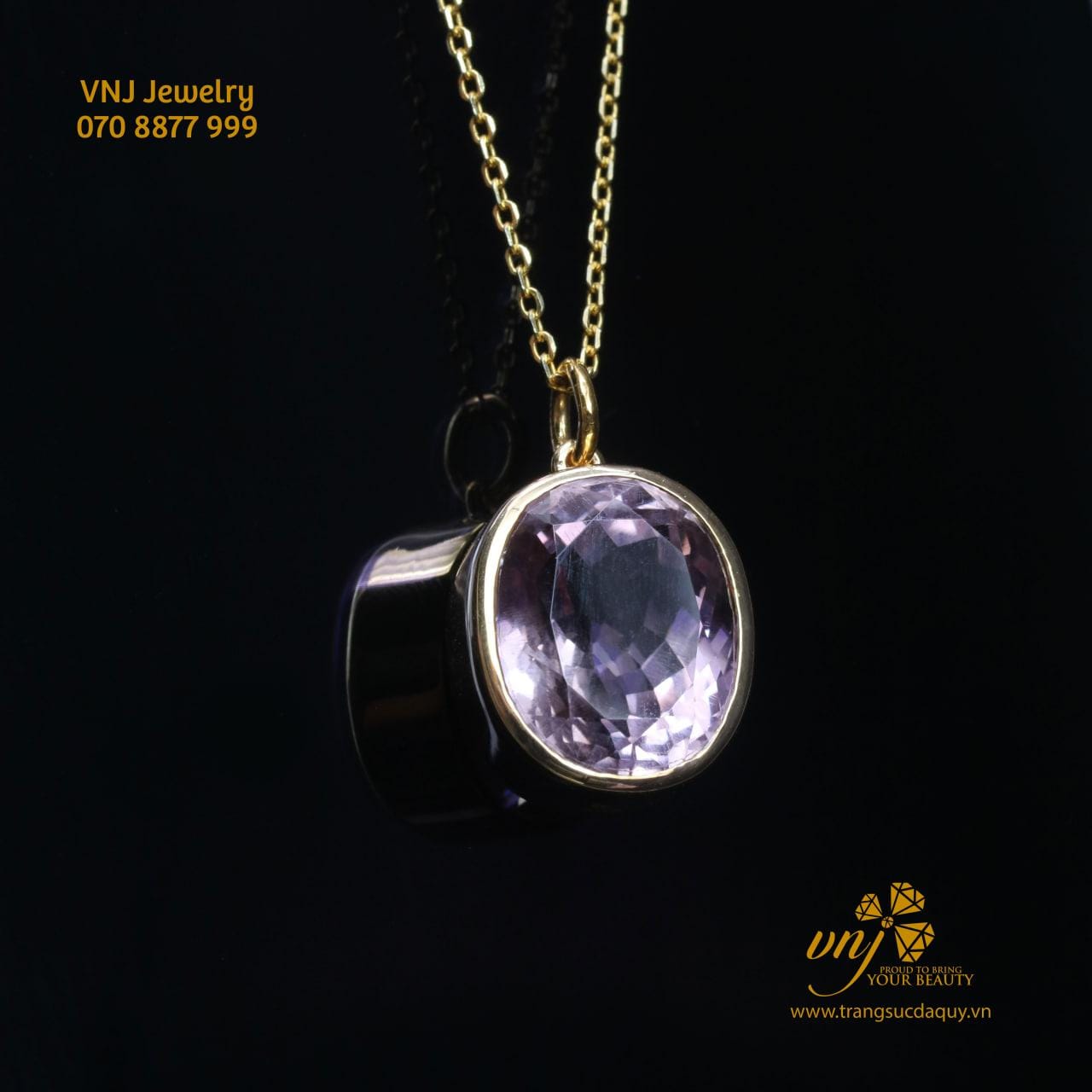 Mặt Dây Chuyền Thạch Anh Tím