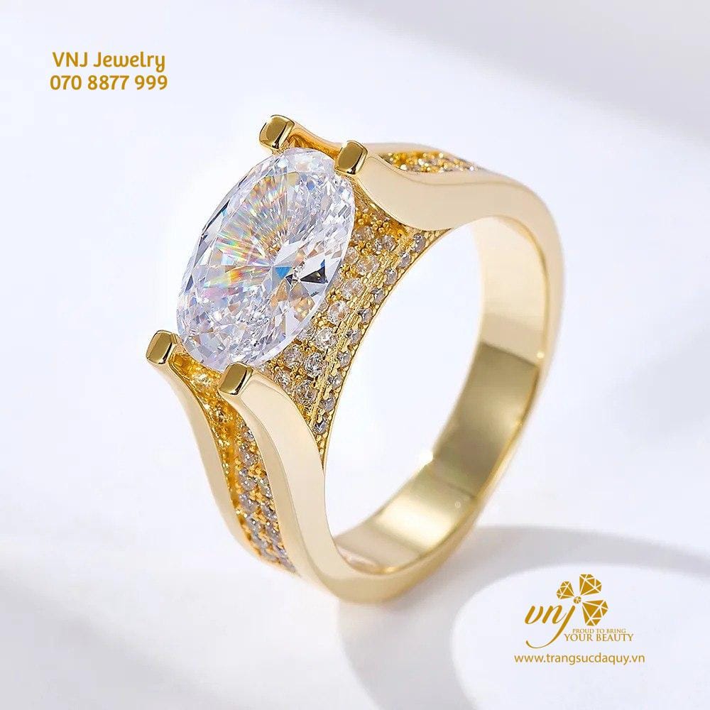 Nhẫn Kim Cương Oval NWD37