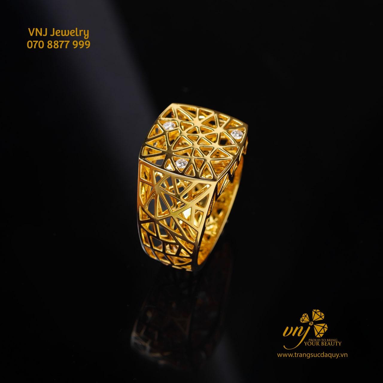 Nhẫn Lưới Vàng 18k (2)