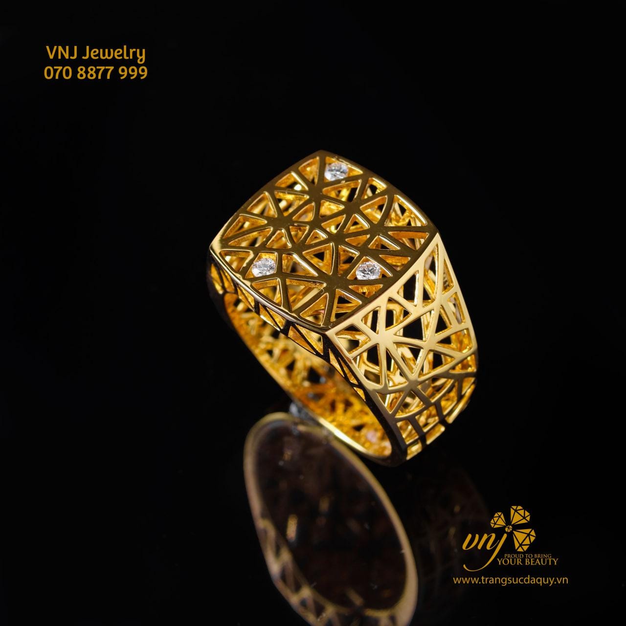 Nhẫn Lưới Vàng 18k