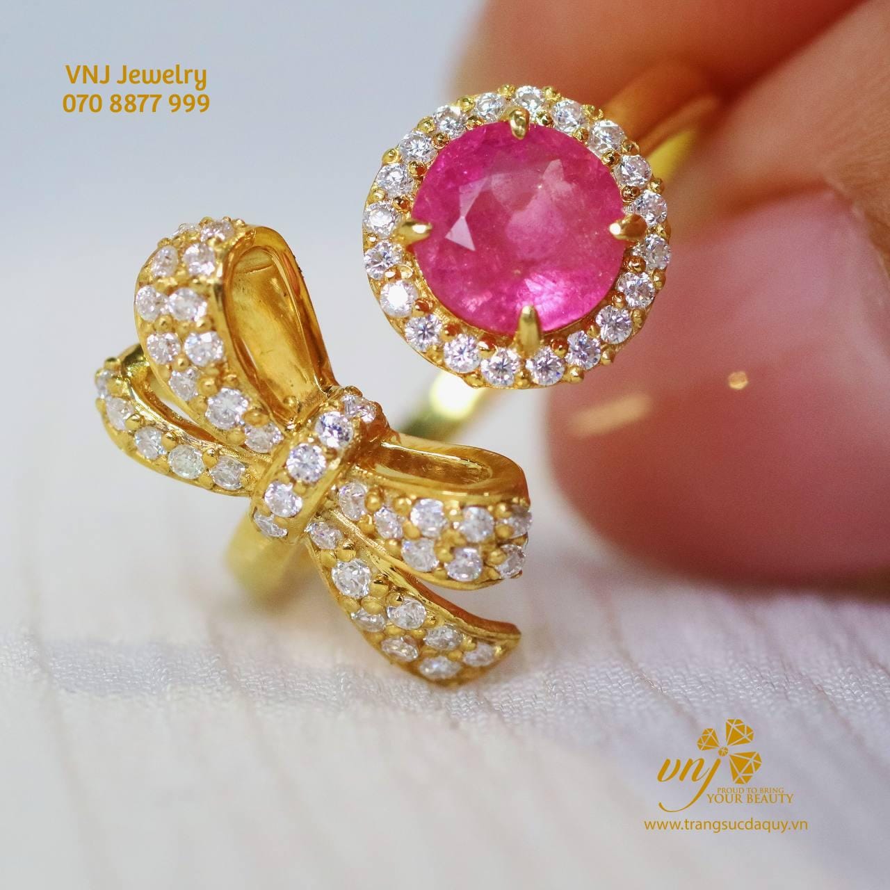 Nhẫn Nơ Đá Ruby Nwr26 (4)