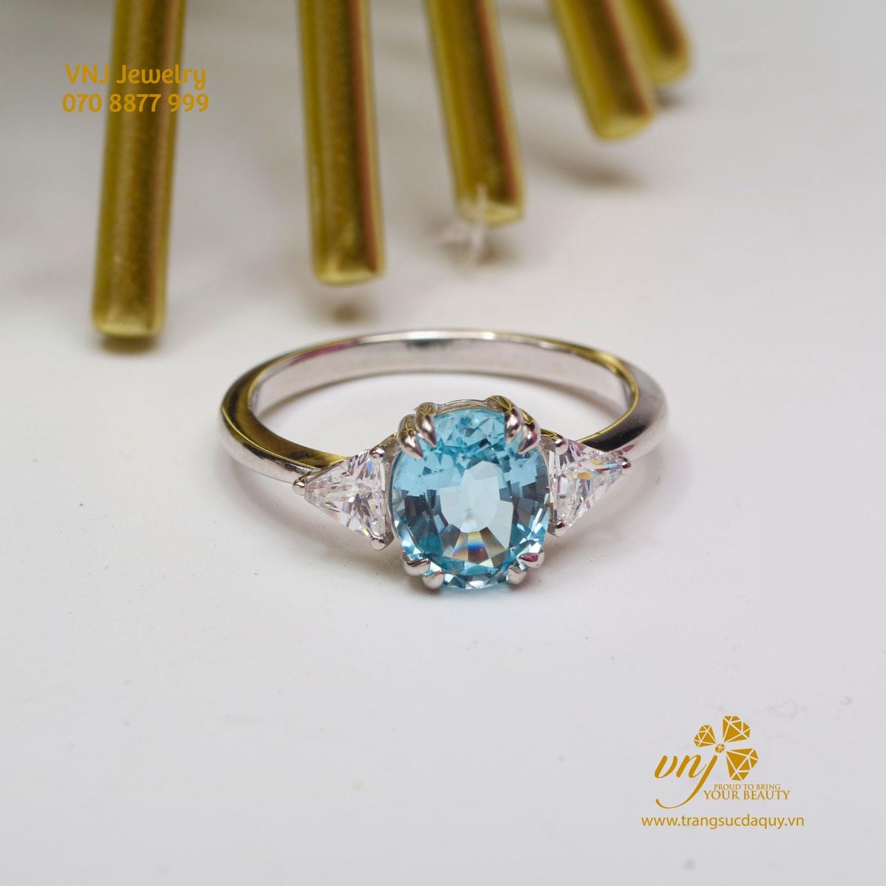 Nhẫn Zircon Blue (3)