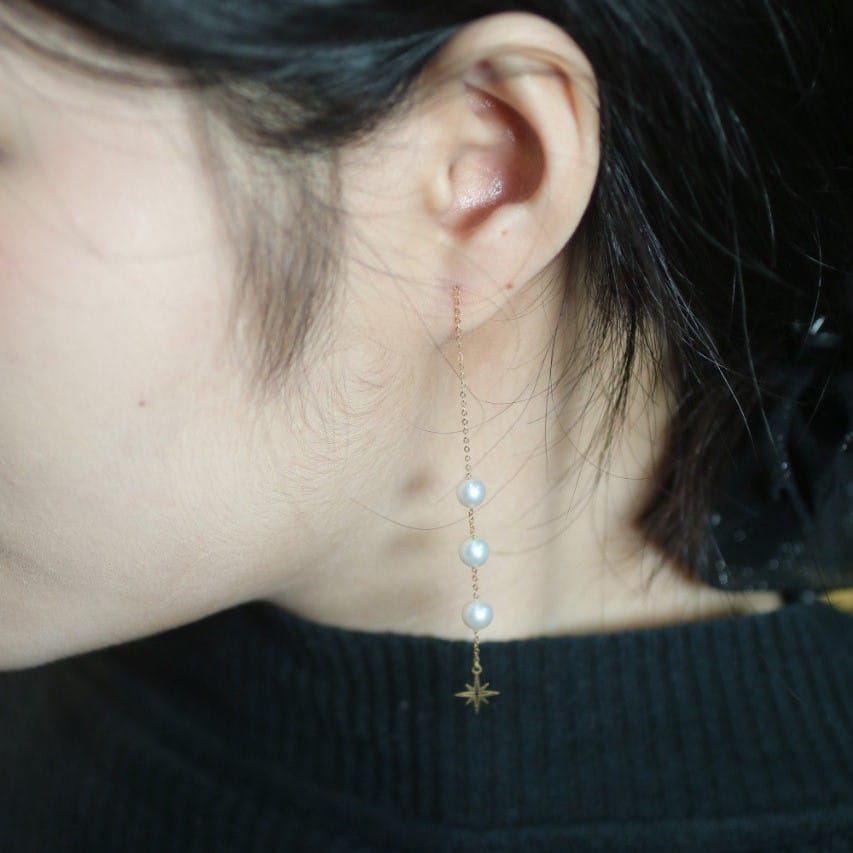 Bông Tai Ngọc Trai Ngôi Sao BTNT30