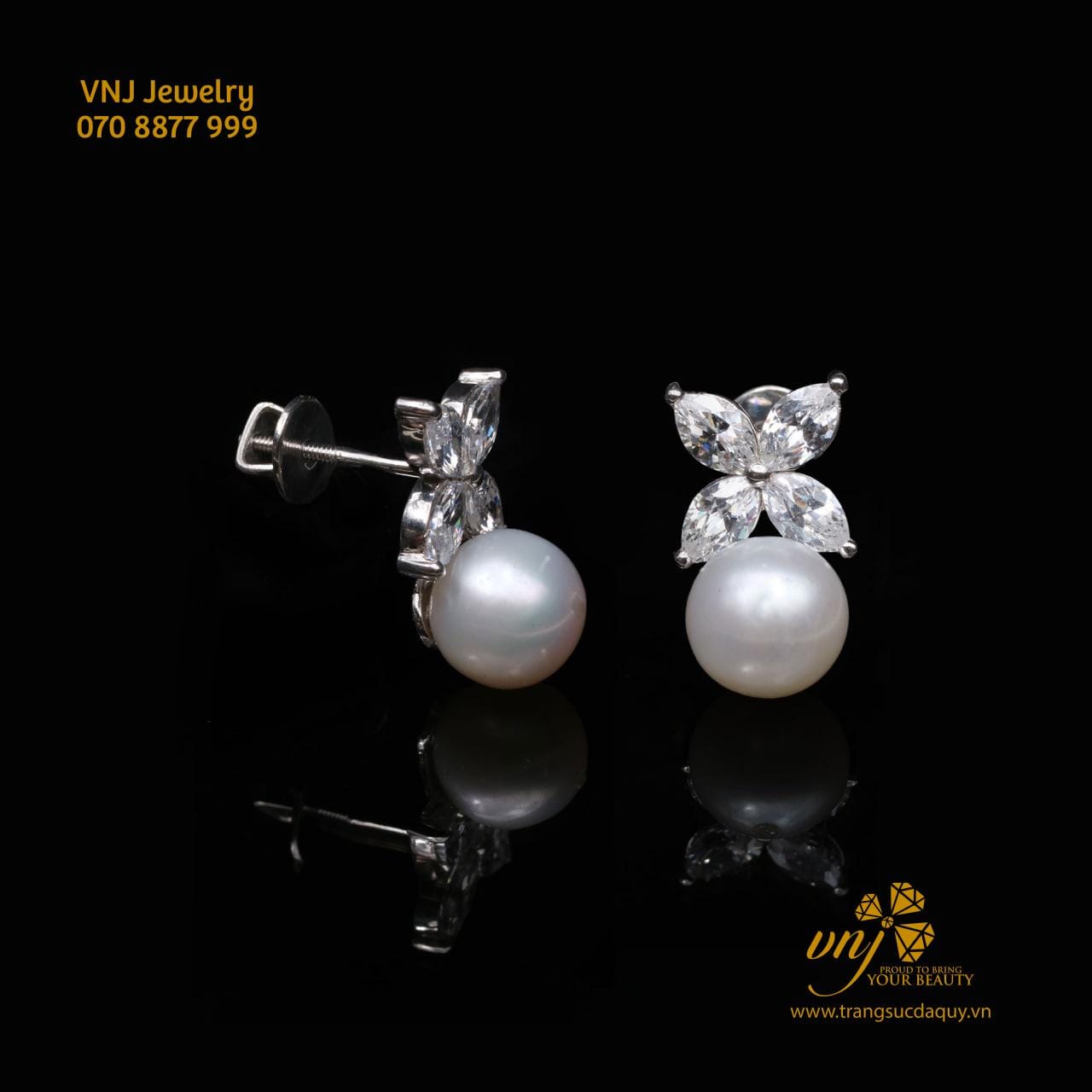 Bông Tai Ngọc Trai Btnt31