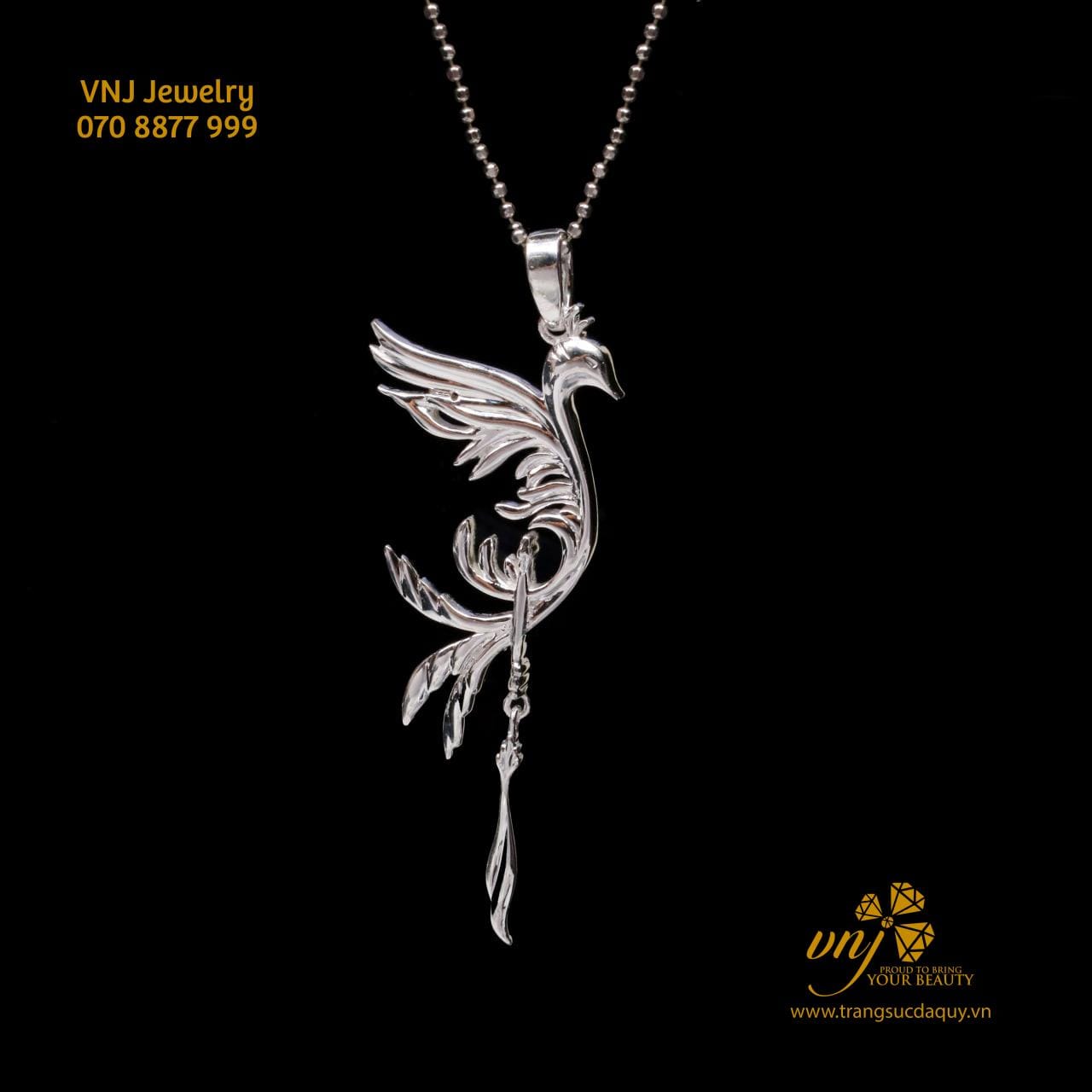 Mặt Dây Chuyền Con Công