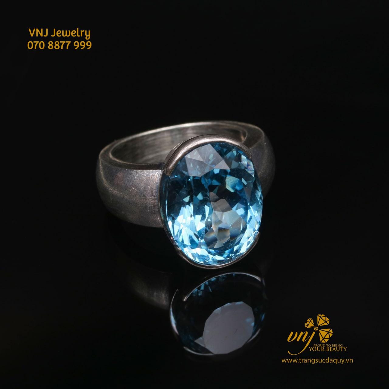 Nhẫn Bạc Đá Topaz Nm121 (3)