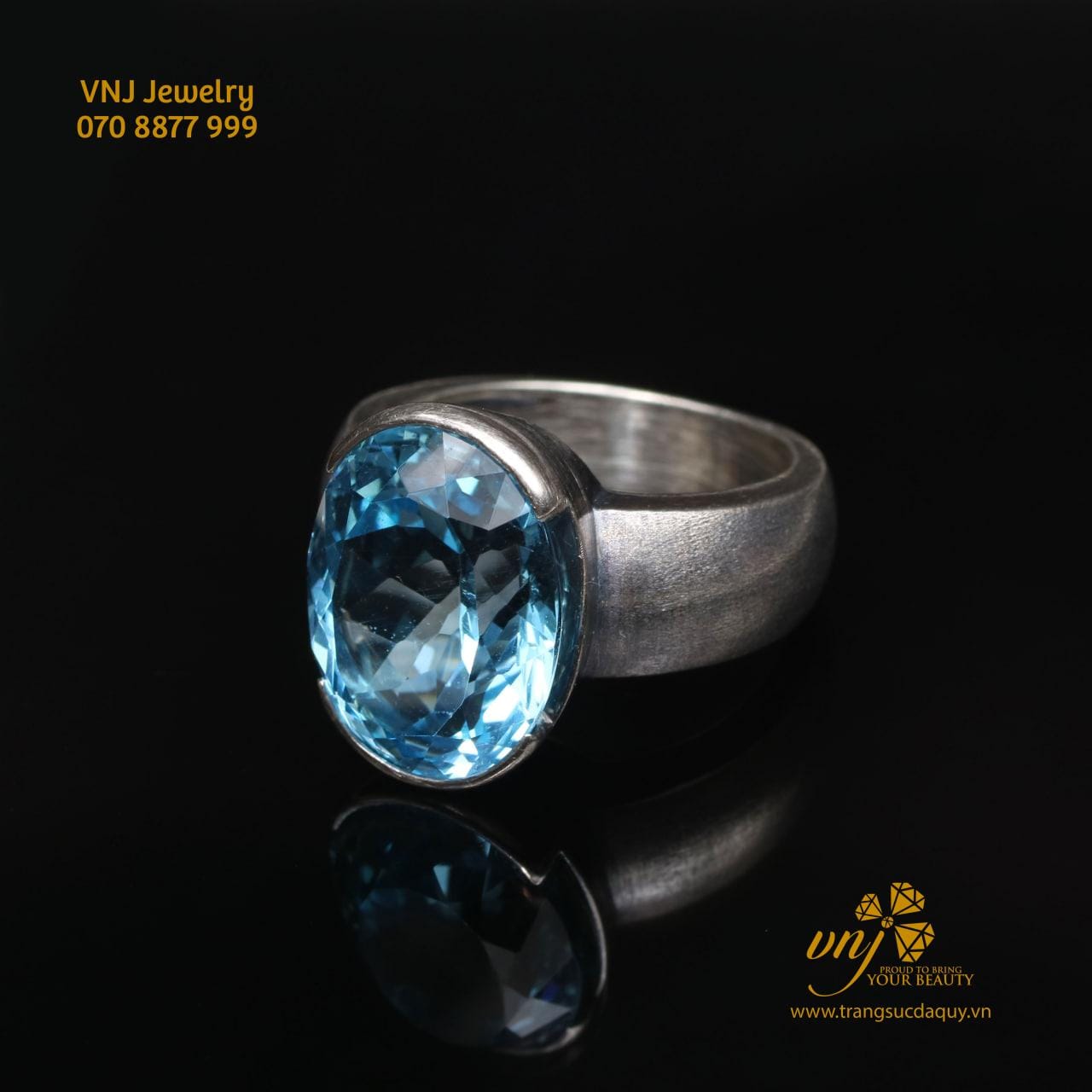 Nhẫn Bạc Đá Topaz Nm121 (4)