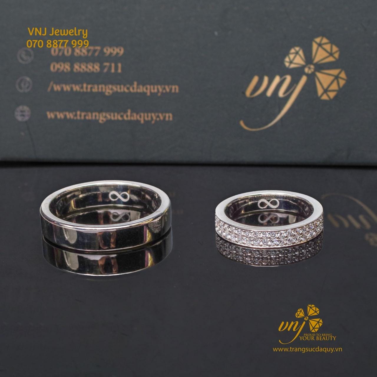Nhẫn Cưới Bạch Kim Nc87
