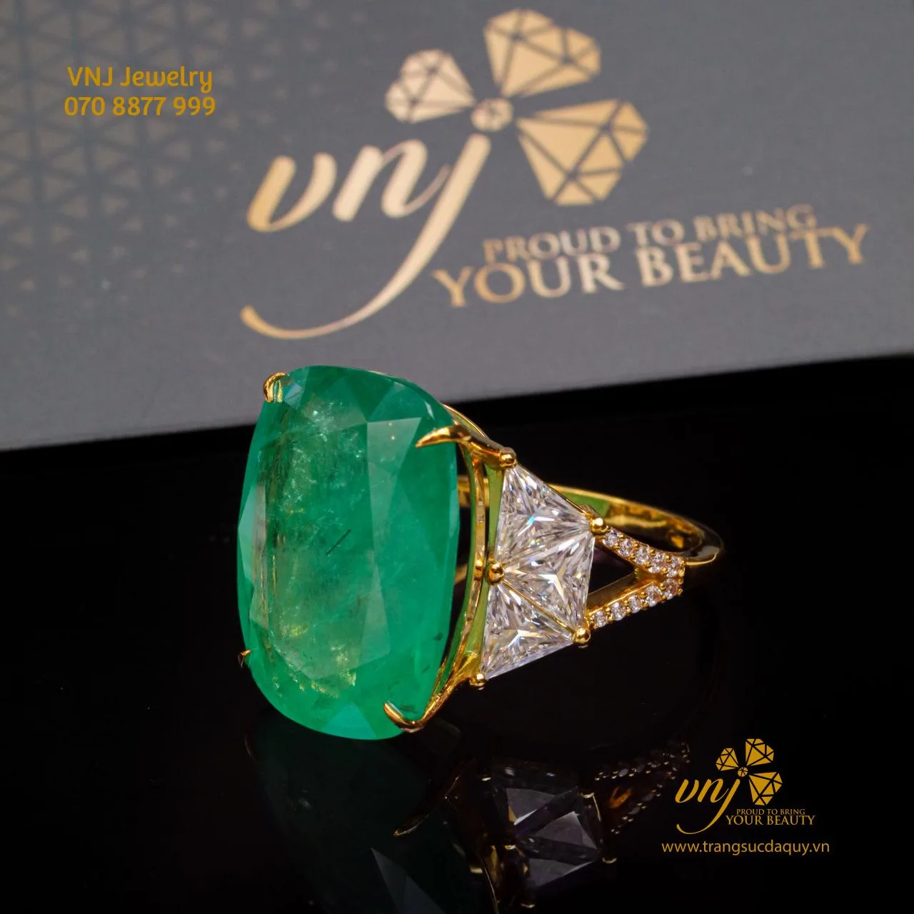 Nhẫn Đá Emerald NWE18