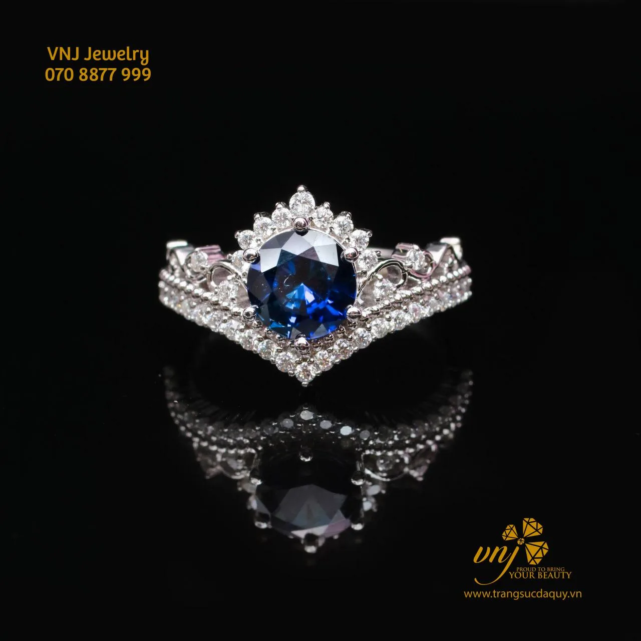 Nhẫn Sapphire Xanh Dương (2)