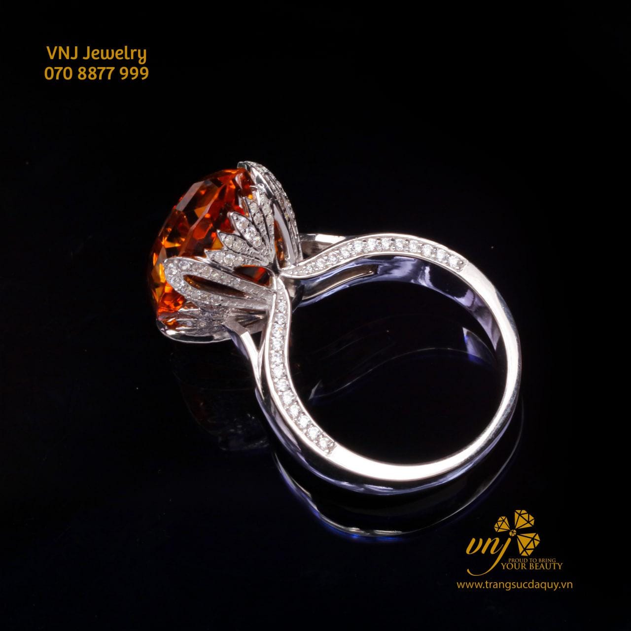 Nhẫn Citrine Hoa (2)