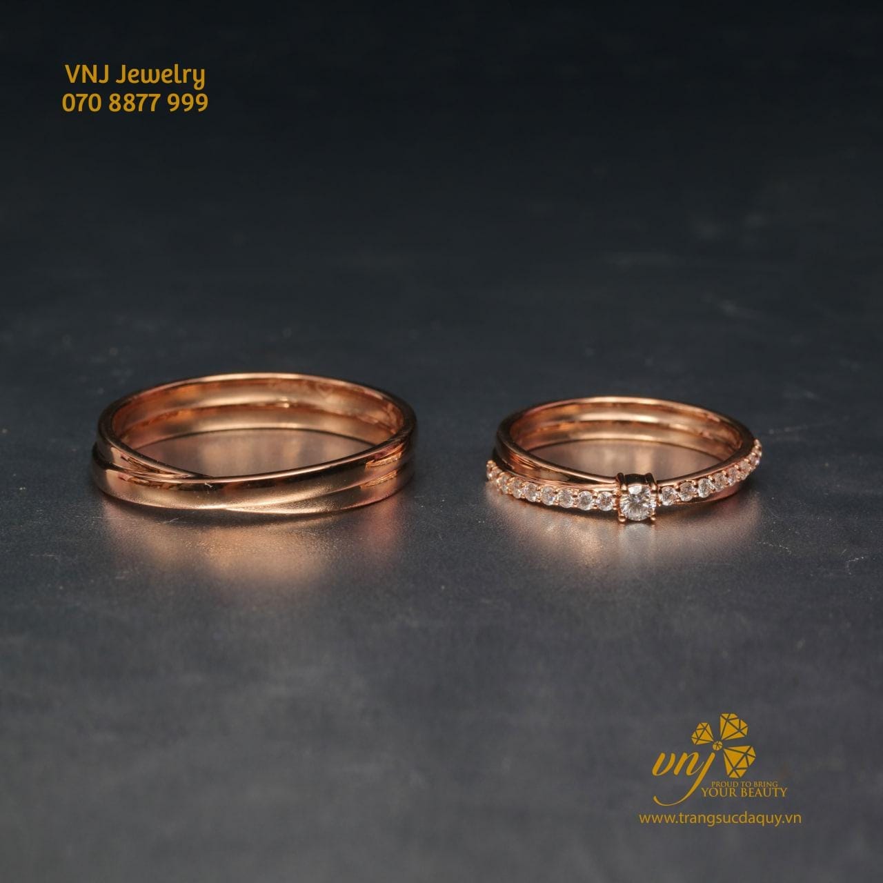 Nhẫn Cưới Vàng Hồng (4)