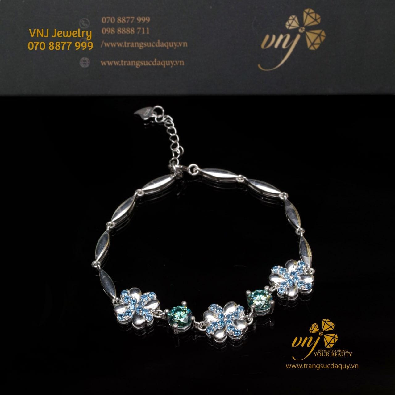 Vòng Tay Cỏ 4 Lá Full Kim Cương Ltd10 (4)