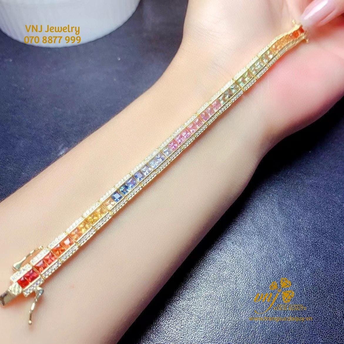 Vòng Tay Tennis Rainbow Nhiên Ltd13