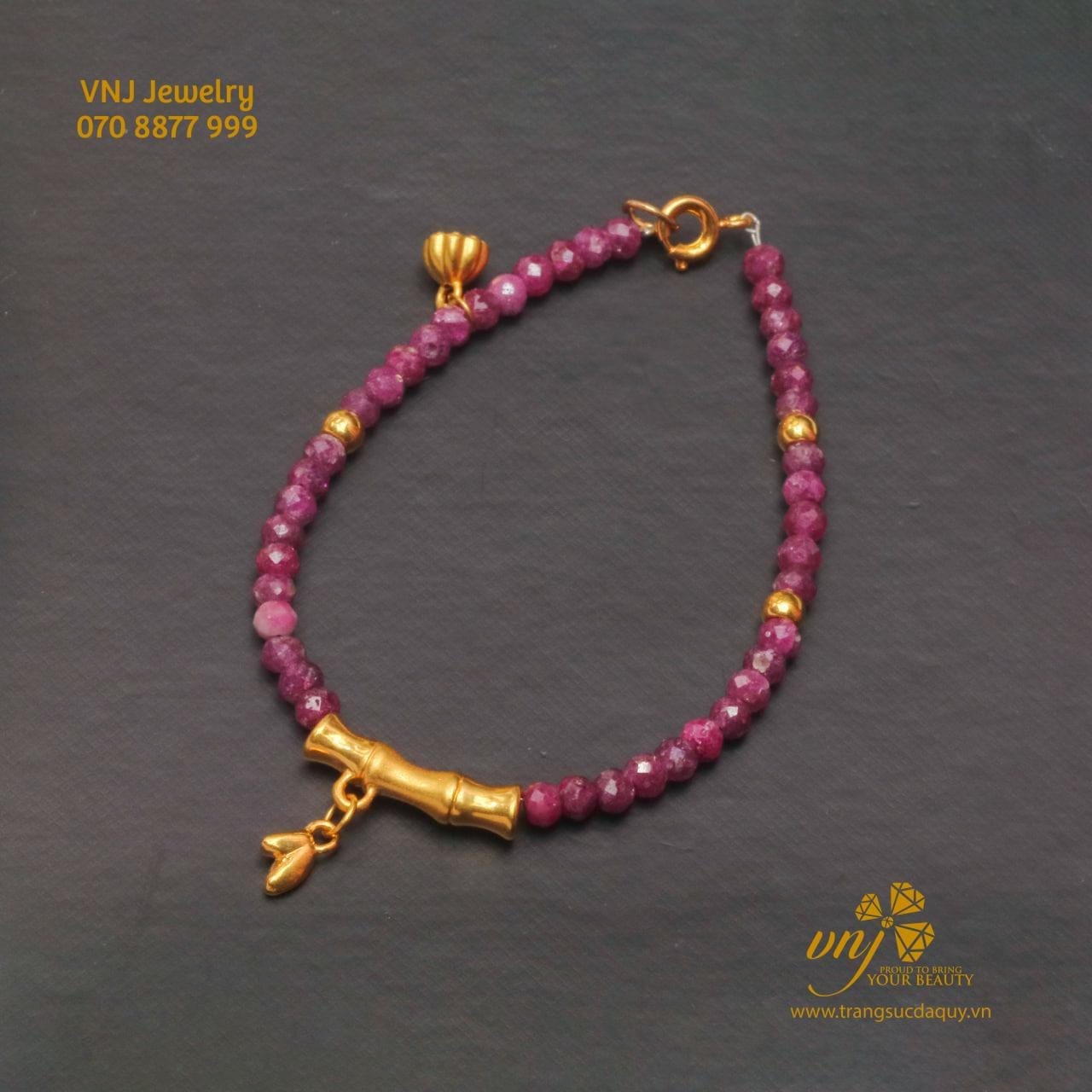 Vòng Tay Ruby Vàng 24k (2)