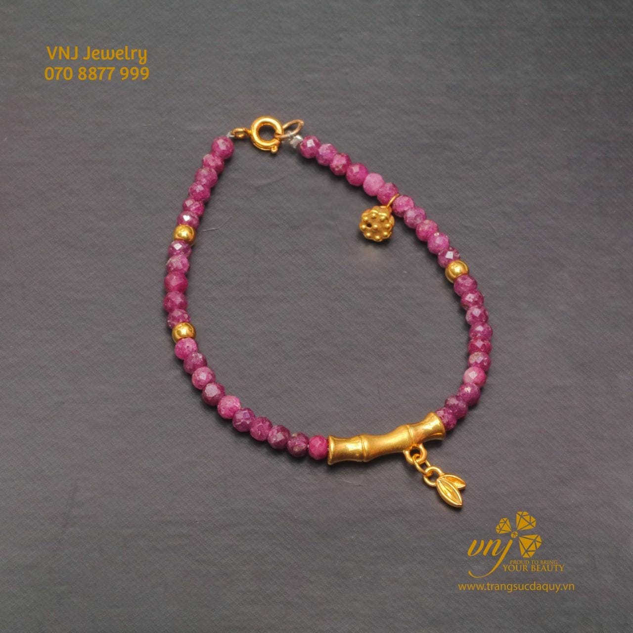 Vòng Tay Ruby Vàng 24k (3)