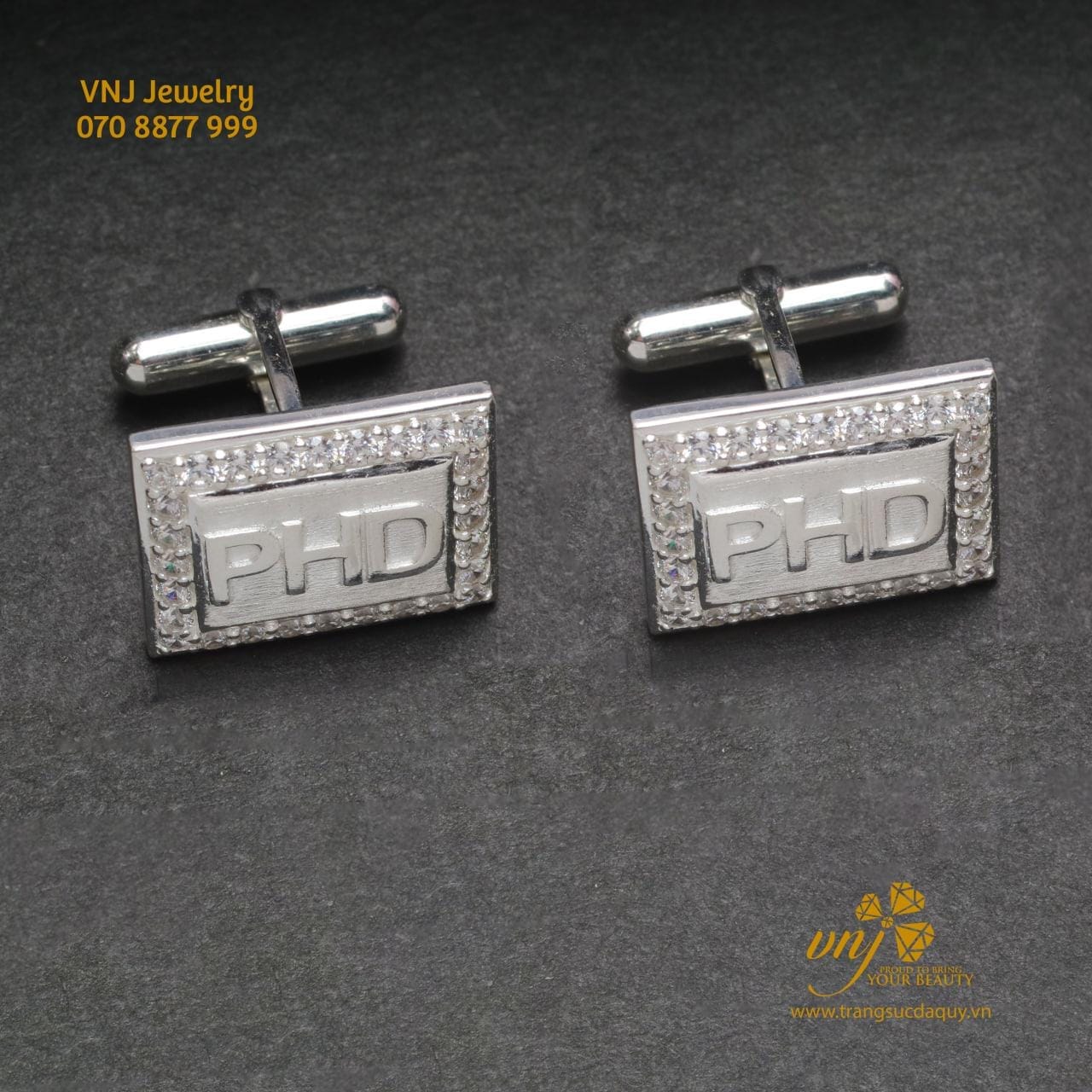 Cufflink Khuy Măng Set Theo Tên CF45
