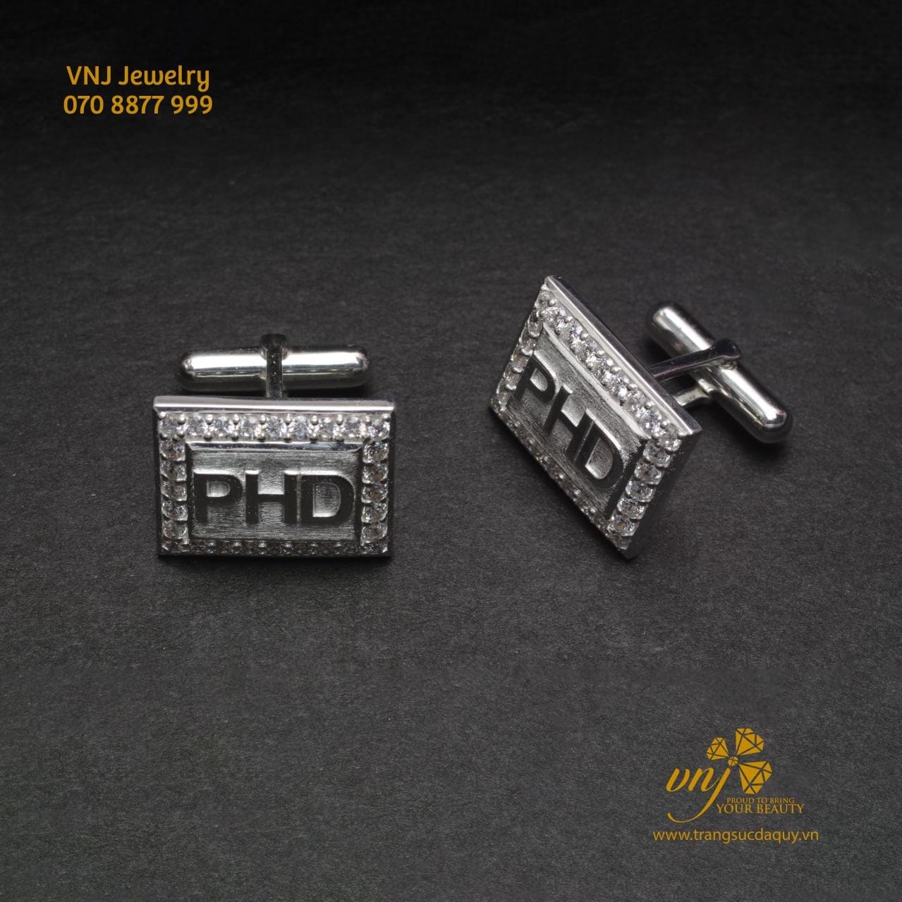 Cufflink Khuy Măng Set Theo Tên CF45