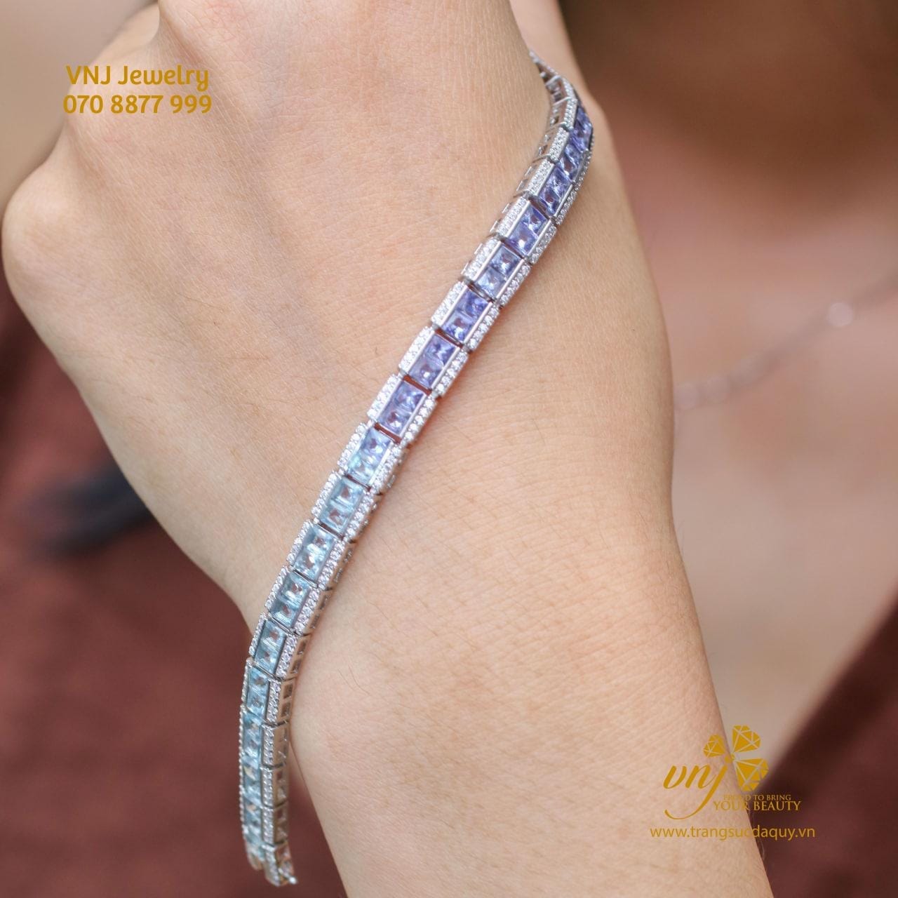 Lắc Tay Tennis Tanzanite (2)