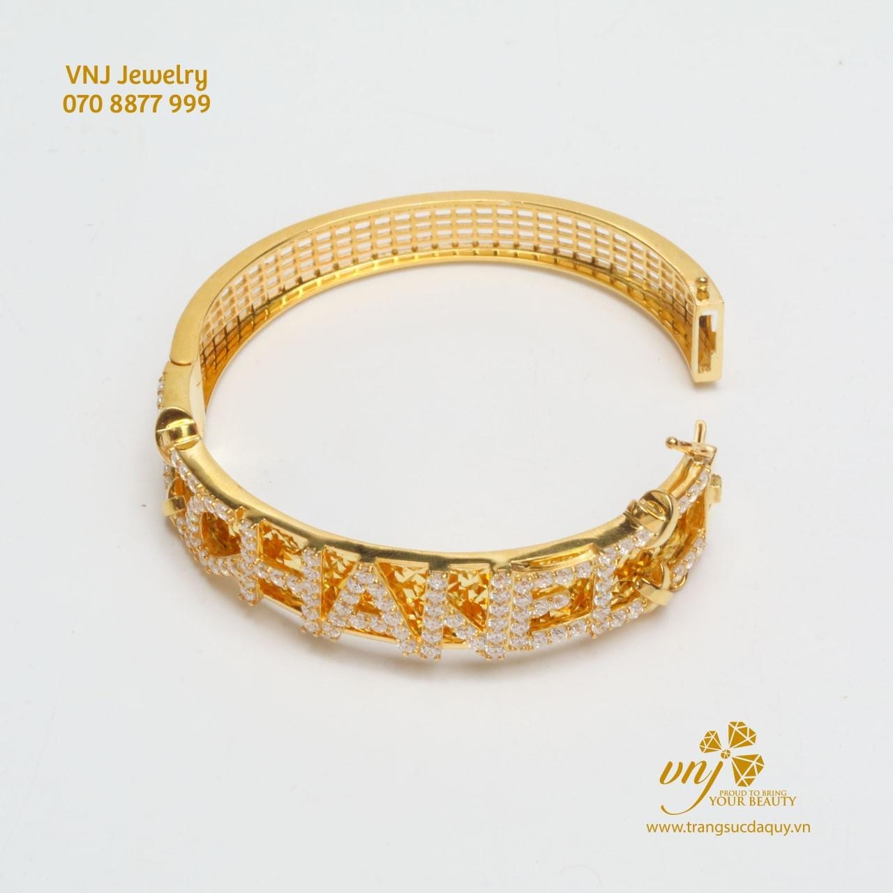 Lắc Tay Vàng Chữ Theo Yêu Cầu (2)