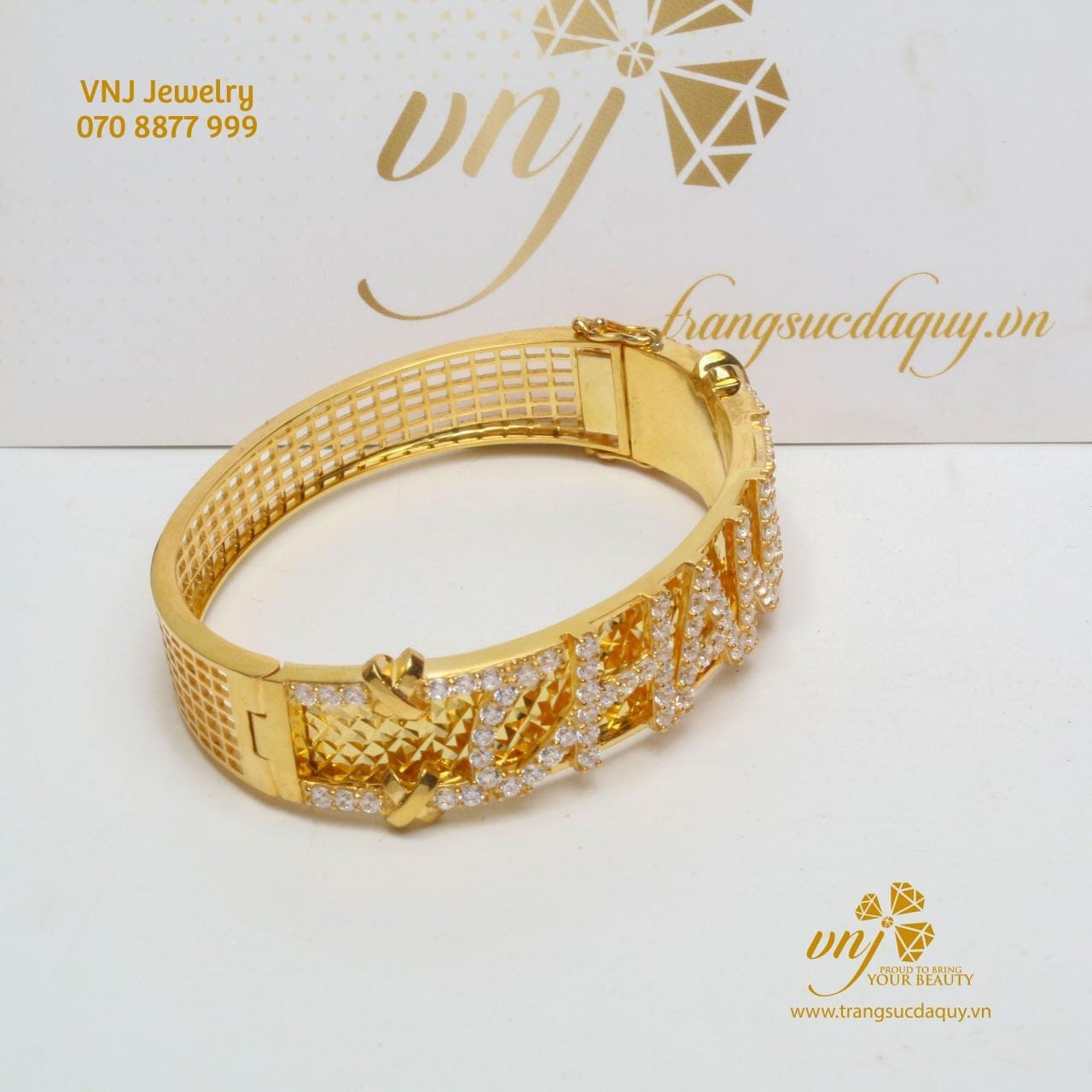 Lắc Tay Vàng Chữ Theo Yêu Cầu (7)