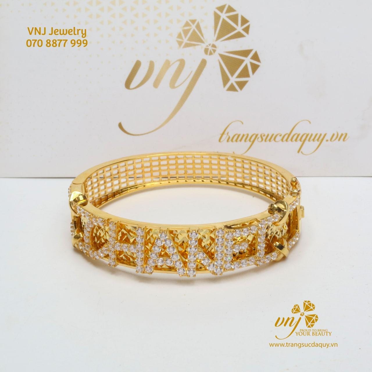 Lắc Tay Vàng Chữ Theo Yêu Cầu (8)