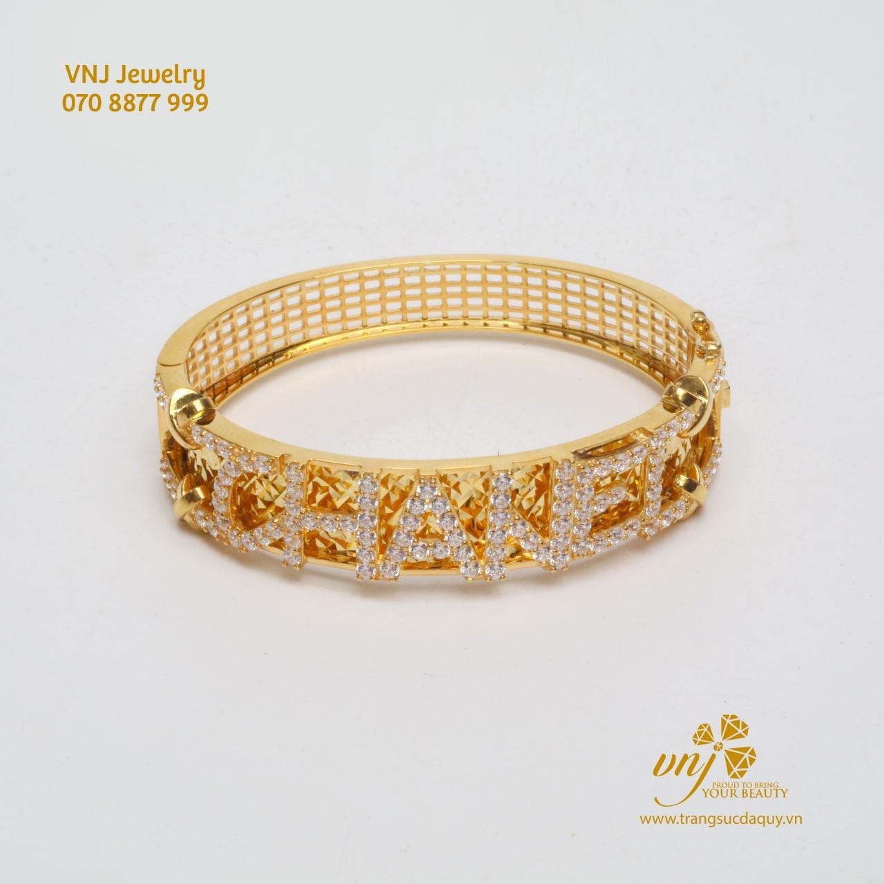 Lắc Tay Vàng Chữ Theo Yêu Cầu