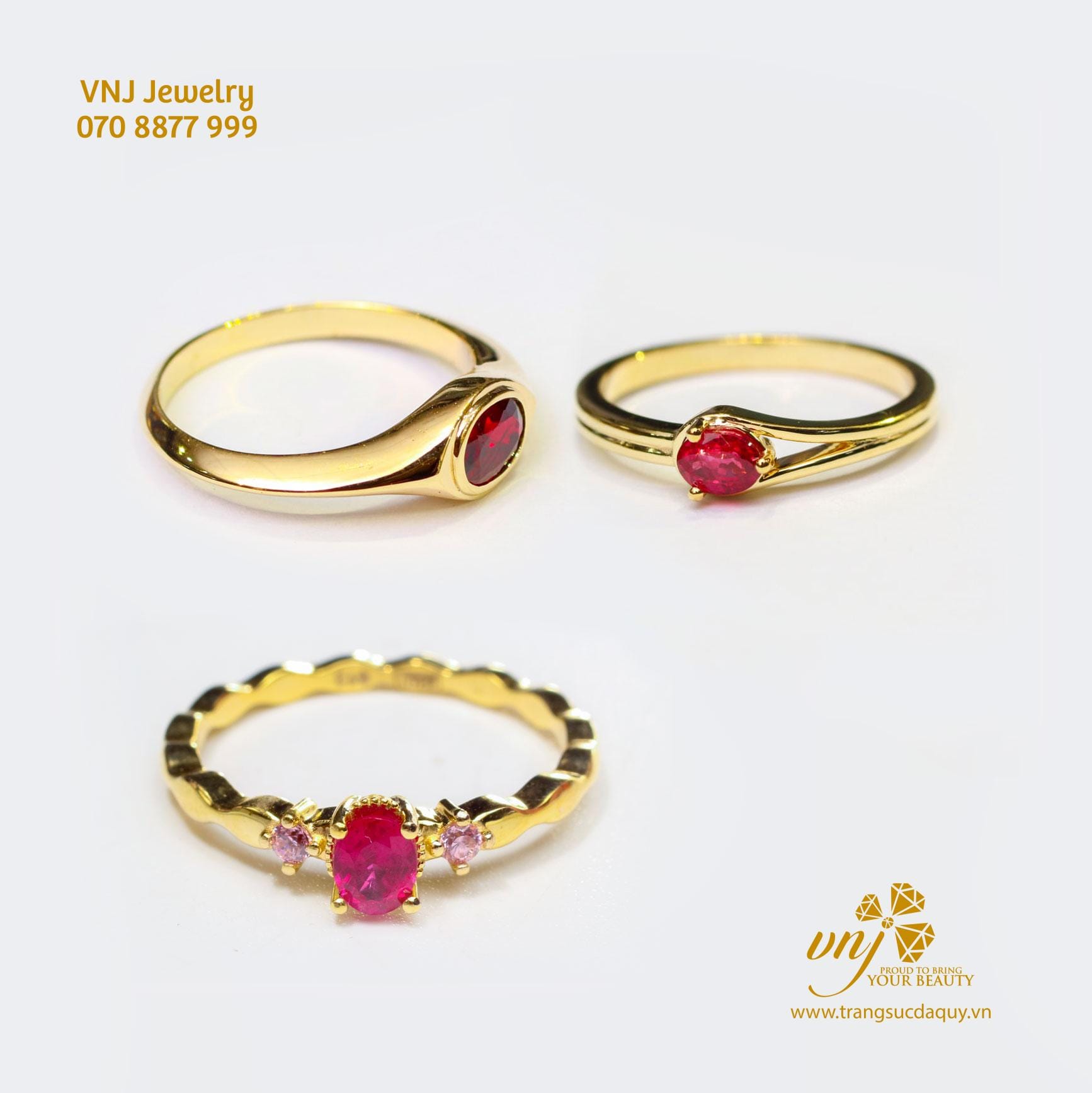 Nhẫn Tiny Love Ruby Thiên Nhiên (2)