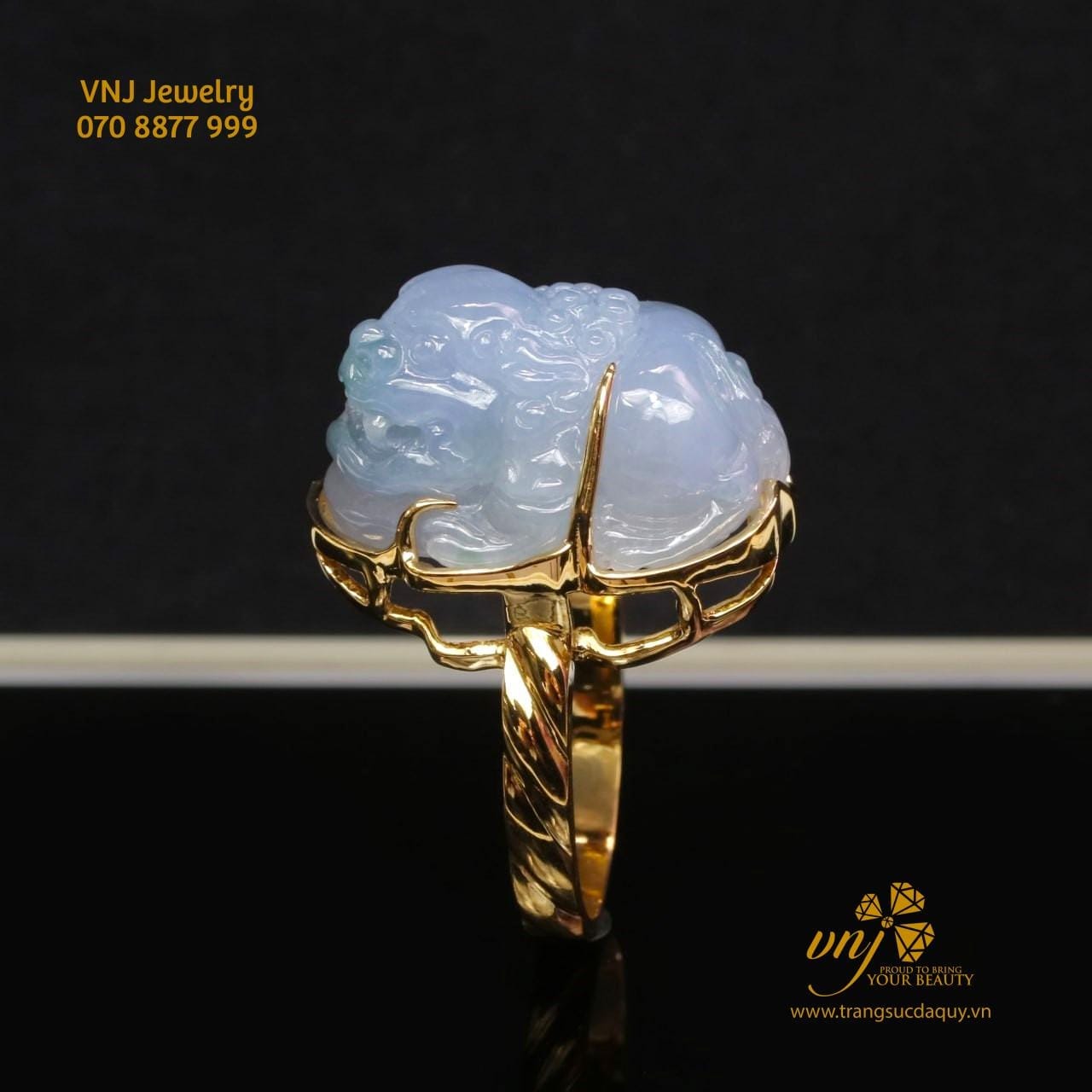 Nhẫn Tỳ Hưu Cẩm Thạch Thiên Nhiên (3)