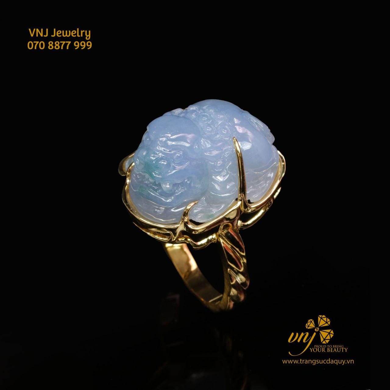 Nhẫn Tỳ Hưu Cẩm Thạch Thiên Nhiên (4)