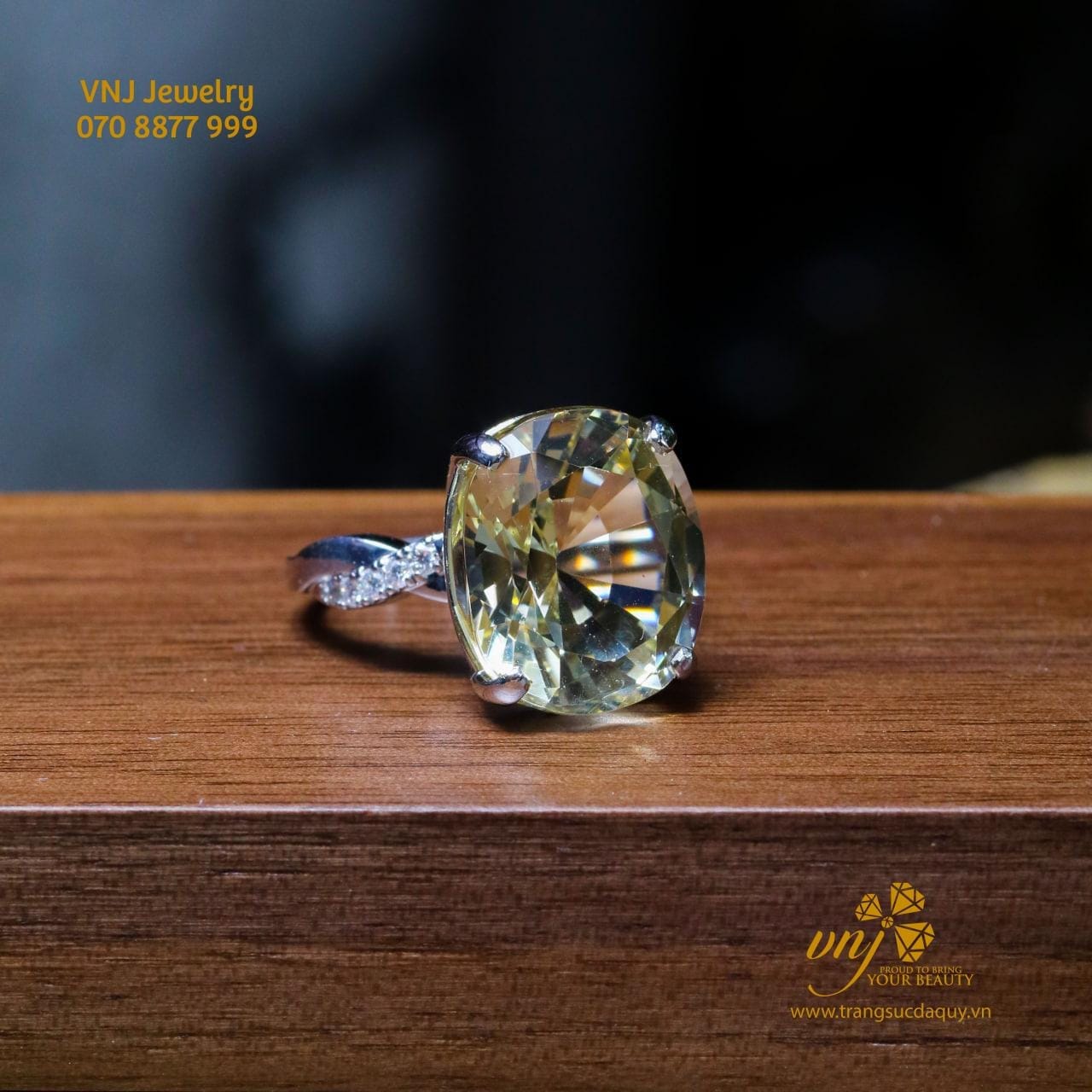 Nhẫn Cặp đá Citrine Thiên Nhiên (3)