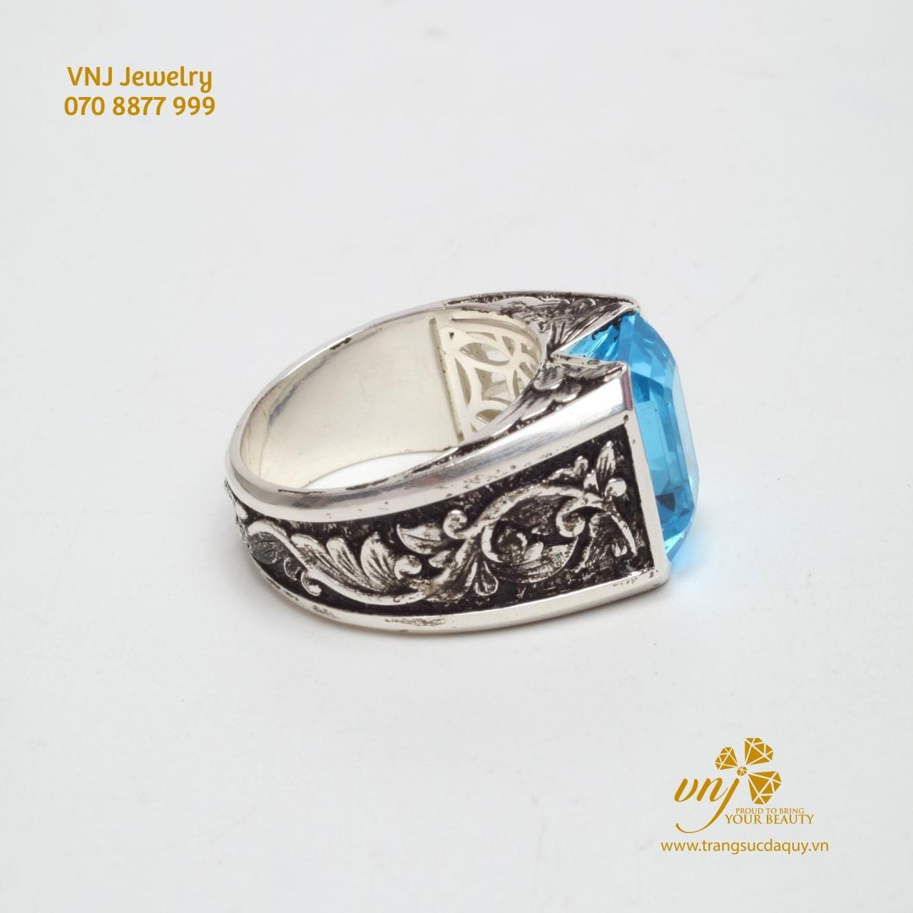 Nhẫn đá Topaz Nam (2)
