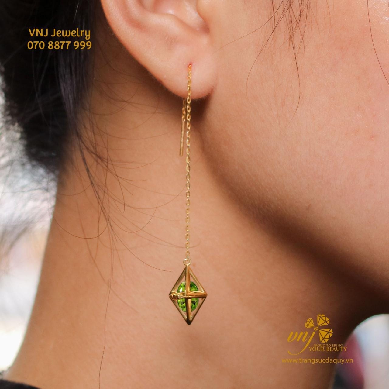 Bông Tai Mystic Box Vàng 18k Btn10