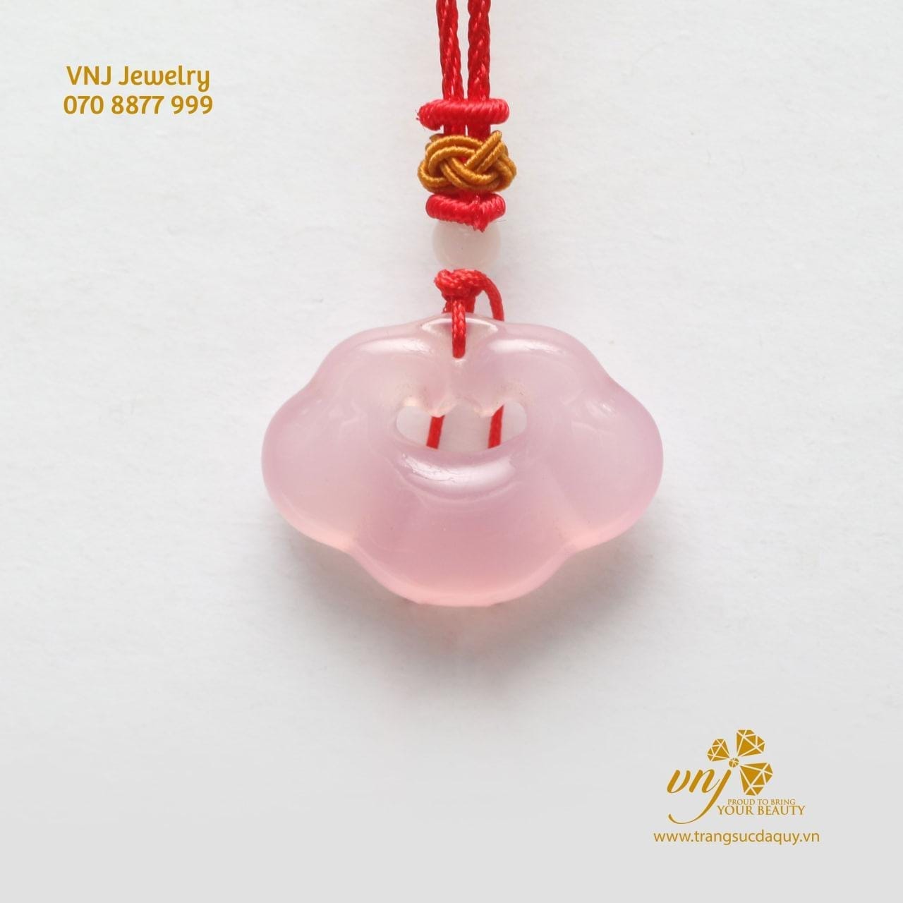Khóa Trường Mệnh Thạch Anh Hồng (5)