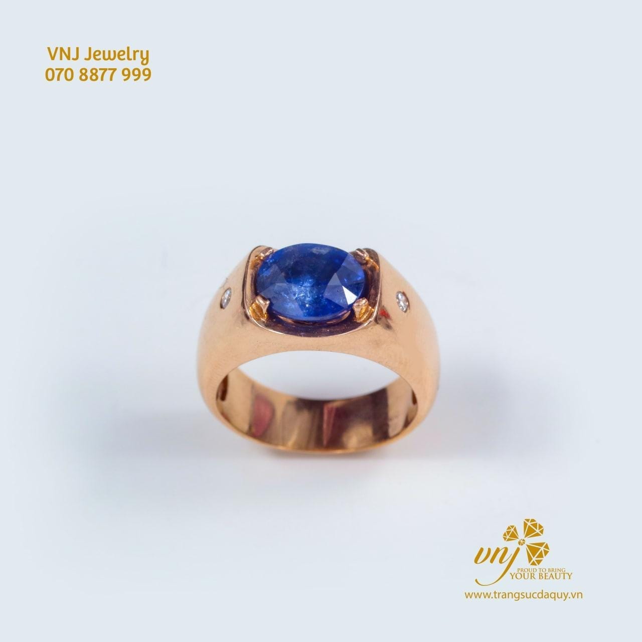 Nhẫn Sapphire Xanh Vàng Hồng Nm128 (2)