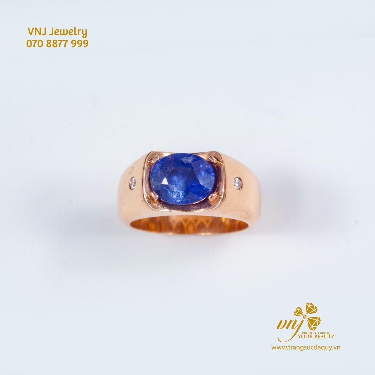 Nhẫn Sapphire Xanh Vàng Hồng Nm128 (3)