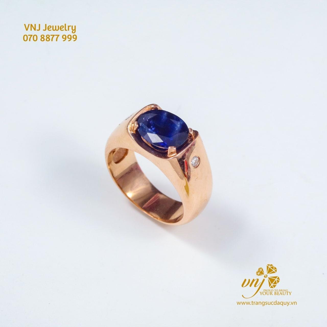 Nhẫn Sapphire Xanh Vàng Hồng Nm128 (4)