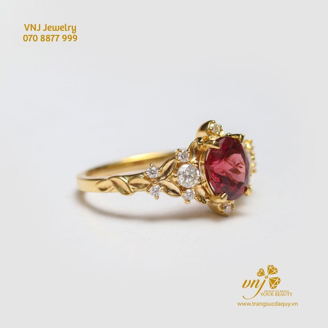 Nhẫn Spinel Đỏ Nwsi15