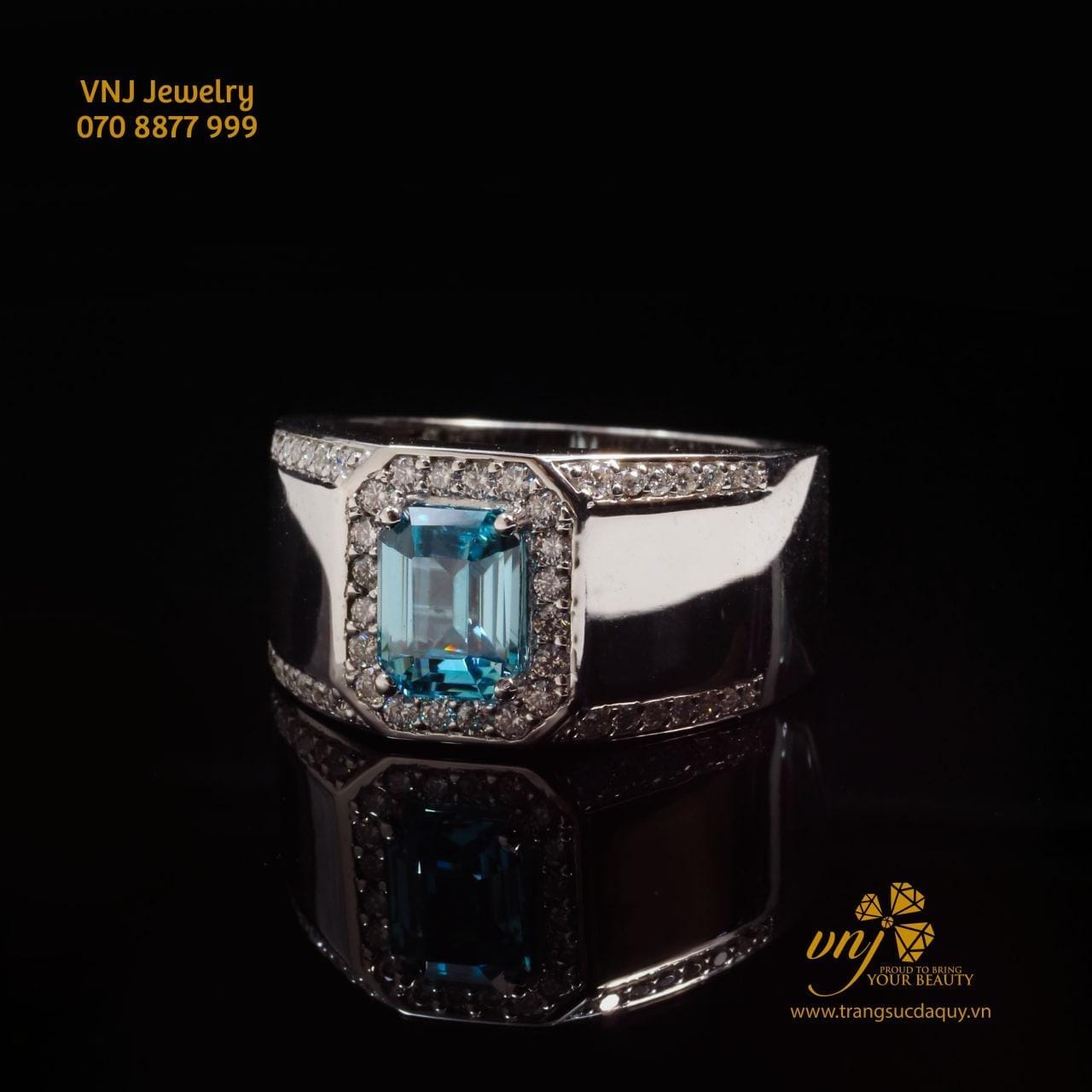 Nhẫn Topaz Thiên Nhiên (3)