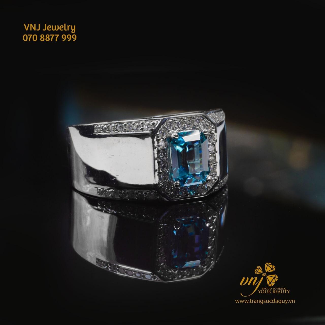 Nhẫn Topaz Thiên Nhiên (4)
